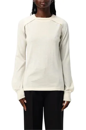 Helmut Lang Dames, Truien, Wit, Maat: L Wol