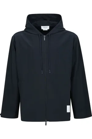Thom Browne Heren, Jassen, Blauw, Maat: M Katoen