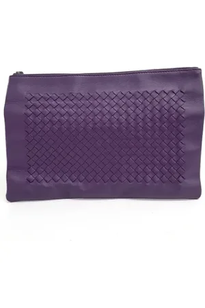 Bottega Veneta Dames, Pre-owned, Paars, Maat: ONE Size Leer