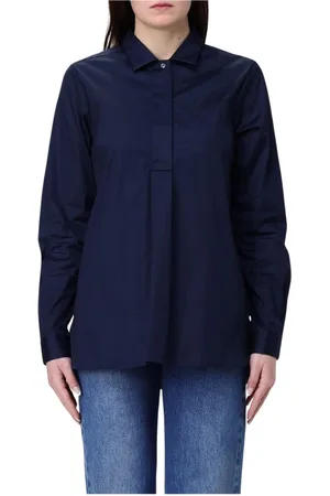 FAY Dames, Blouses & Shirts, Blauw, Maat: M