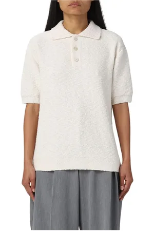 Maison Margiela Dames, Truien, Wit, Maat: L Katoen