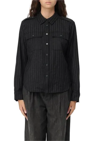 Michael Kors Dames, Blouses & Shirts, Zwart, Maat: M Wol