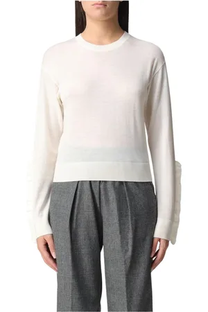 Pinko Dames, Truien, Wit, Maat: XS Wol