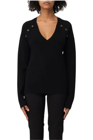 Liu Jo Dames, Truien, Zwart, Maat: M Viscose