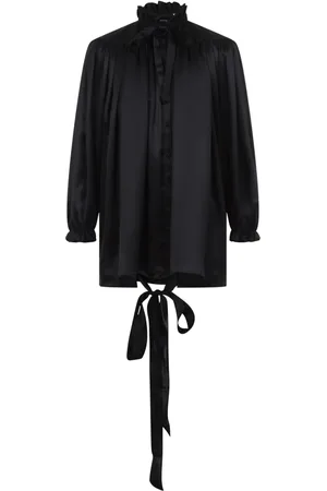 Balenciaga Dames, Blouses & Shirts, Zwart, Maat: XS Zijde