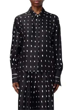 ALYSI Dames, Blouses & Shirts, Zwart, Maat: S Zijde