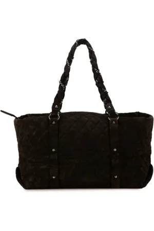 CHANEL Dames, Pre-owned, Bruin, Maat: ONE Size Suède