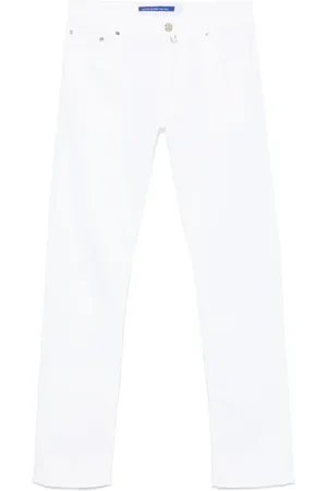 Jacob Cohen Heren, Jeans, Wit, Maat: W33 Katoen
