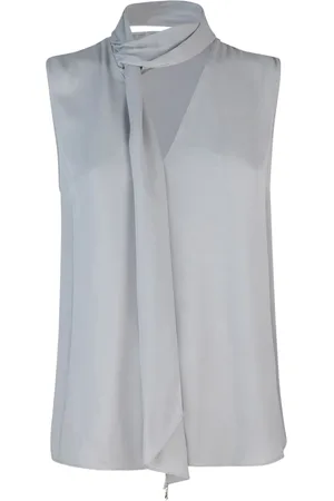 Patrizia Pepe Dames, Tops, Grijs, Maat: M Viscose