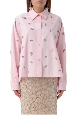 Des Phemmes Dames, Blouses & Shirts, Roze, Maat: 2XS Katoen