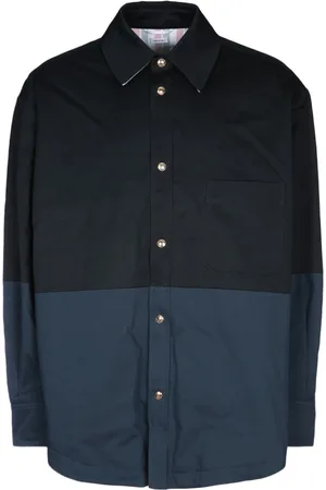 Thom Browne Heren, Overhemden, Blauw, Maat: S