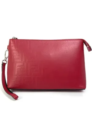 Fendi Dames, Pre-owned, Rood, Maat: ONE Size Leer