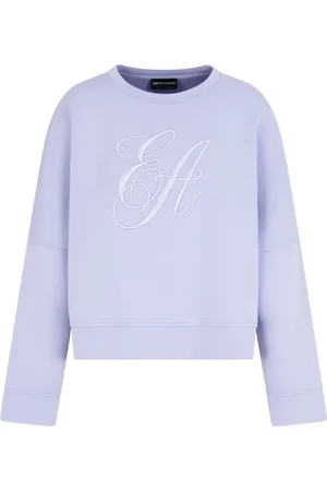 Emporio Armani Dames, Sweatshirts & Hoodies, Paars, Maat: L Katoen