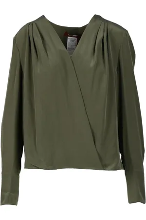 Max Mara Dames, Blouses & Shirts, Groen, Maat: M Zijde