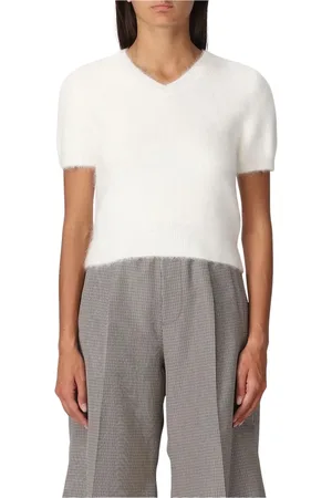Maison Margiela Dames, Truien, Wit, Maat: XS Mohair