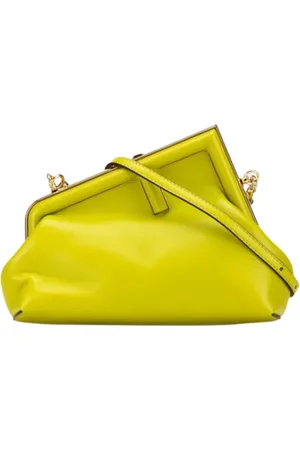 Fendi Dames, Pre-owned, Groen, Maat: ONE Size Leer