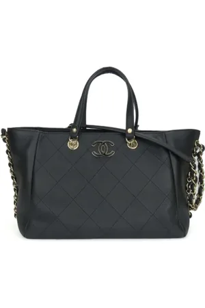 CHANEL Dames, Pre-owned, Zwart, Maat: ONE Size Leer