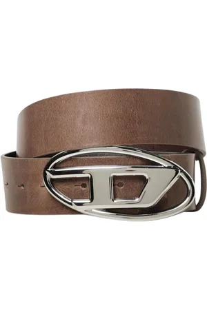 Diesel Dames, Accessoires, Grijs, Maat: 90 CM Leer
