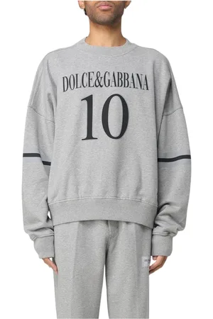 Dolce & Gabbana Heren, Sweatshirts & Hoodies, Grijs, Maat: L Katoen