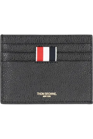 Thom Browne Heren, Accessoires, Zwart, Maat: ONE Size Leer