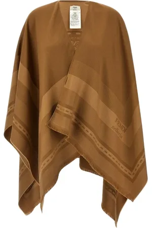 Fendi Dames, Jassen, Bruin, Maat: ONE Size Wol