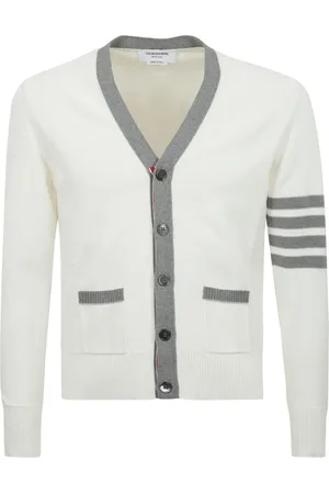 Thom Browne Heren, Truien, Wit, Maat: L Katoen