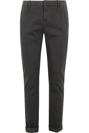 Dondup Heren, Broeken, Grijs, Maat: W38 Gabardine