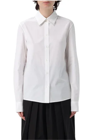 Fabiana Filippi Dames, Blouses & Shirts, Wit, Maat: S Katoen