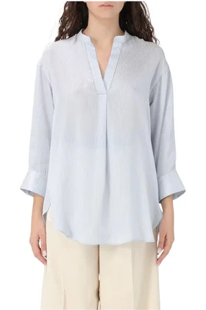 Fabiana Filippi Dames, Blouses & Shirts, Blauw, Maat: XS