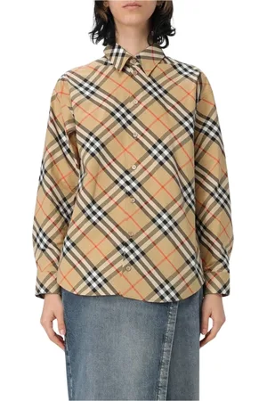 Burberry Dames, Blouses & Shirts, , Maat: L Katoen