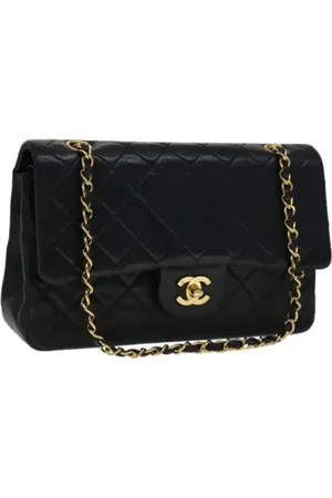 CHANEL Dames, Pre-owned, Zwart, Maat: ONE Size Leer