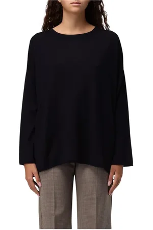 Allude Dames, Truien, Zwart, Maat: L Kasjmier