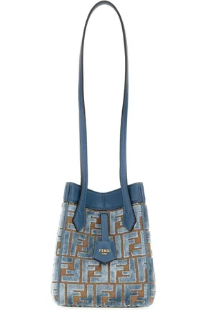 Fendi Dames, Tassen, Blauw, Maat: ONE Size Velours