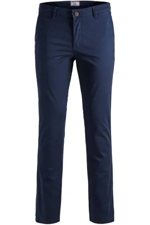 JACK & JONES Heren, Broeken, Blauw, Maat: W33 Chiffon