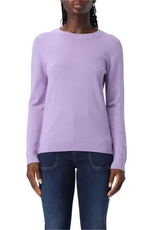 HUGO BOSS Dames, Truien, Paars, Maat: 2XL Wol