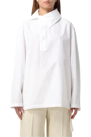 Jil Sander Dames, Blouses & Shirts, Wit, Maat: M Katoen