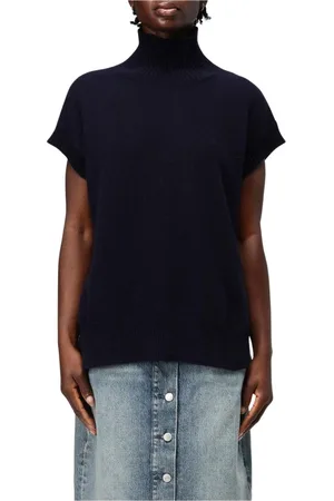 Roberto Collina Dames, Truien, Blauw, Maat: M Kasjmier