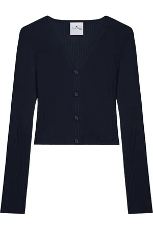 Courrèges Dames, Truien, Blauw, Maat: XS