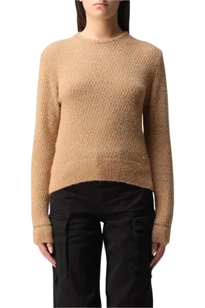 Pinko Dames, Truien, Bruin, Maat: XL Nylon