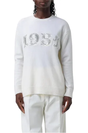 Max Mara Dames, Truien, Wit, Maat: M Kasjmier