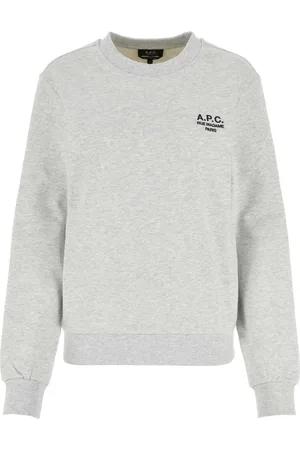 A.P.C. Dames, Sweatshirts & Hoodies, Grijs, Maat: S Katoen