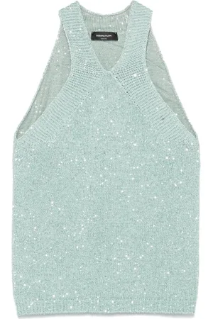 Fabiana Filippi Dames, Tops, Blauw, Maat: M