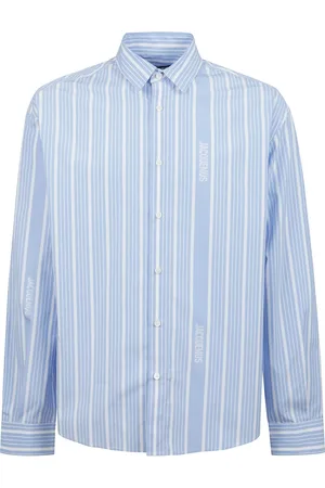 Jacquemus Heren, Overhemden, Blauw, Maat: M Katoen