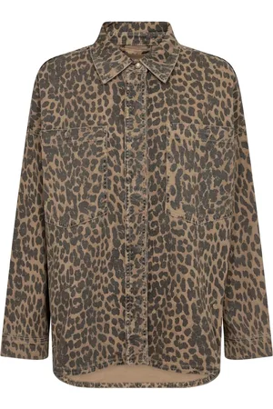 Mos Mosh Dames, Blouses & Shirts, Bruin, Maat: XS Katoen