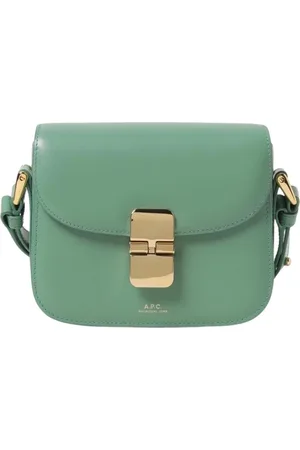 A.P.C. Dames, Tassen, Groen, Maat: ONE Size Leer