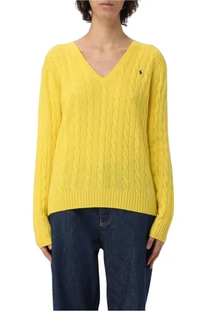 Ralph Lauren Dames, Truien, Geel, Maat: XS Katoen