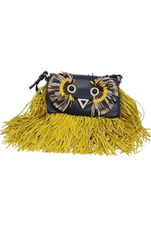 Fendi Dames, Pre-owned, Blauw, Maat: ONE Size Leer