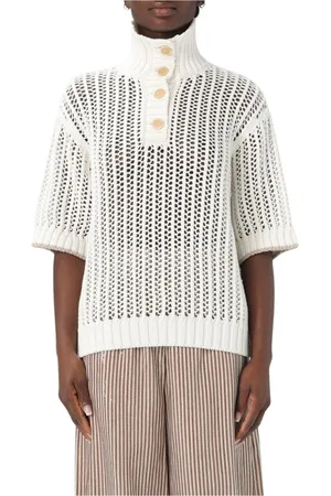 Brunello Cucinelli Dames, Truien, Wit, Maat: M
