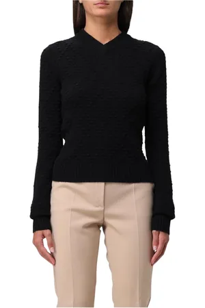 Sportmax Dames, Truien, Zwart, Maat: S Wol