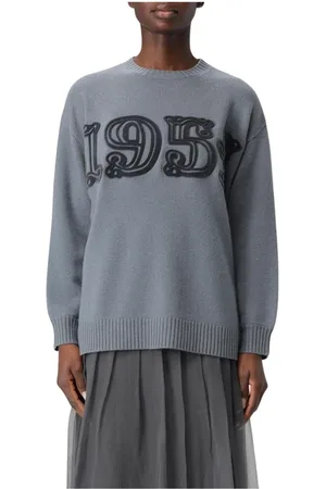 Max Mara Dames, Truien, Grijs, Maat: S Kasjmier